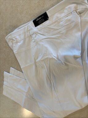 Allure White Cropped Women's Dress Pants